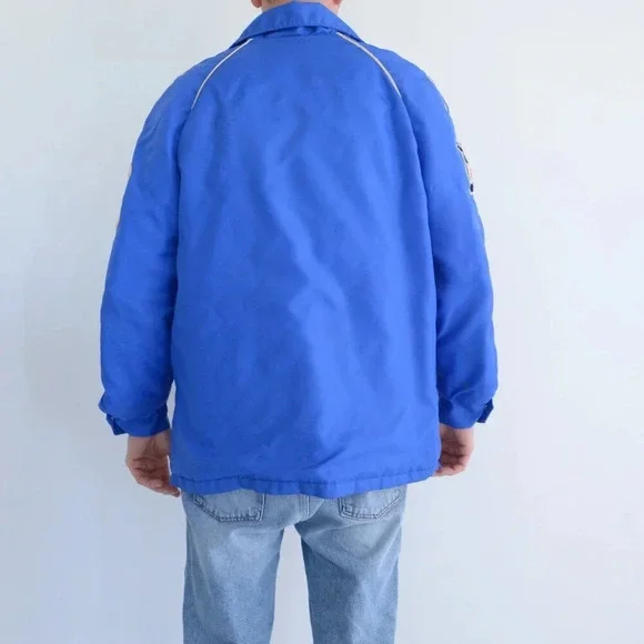 VTG 70S Macarthur Sports Blue St.Thomas Baronet Shoes Playoff Champs 75-76 Coat - Picture 3 of 16